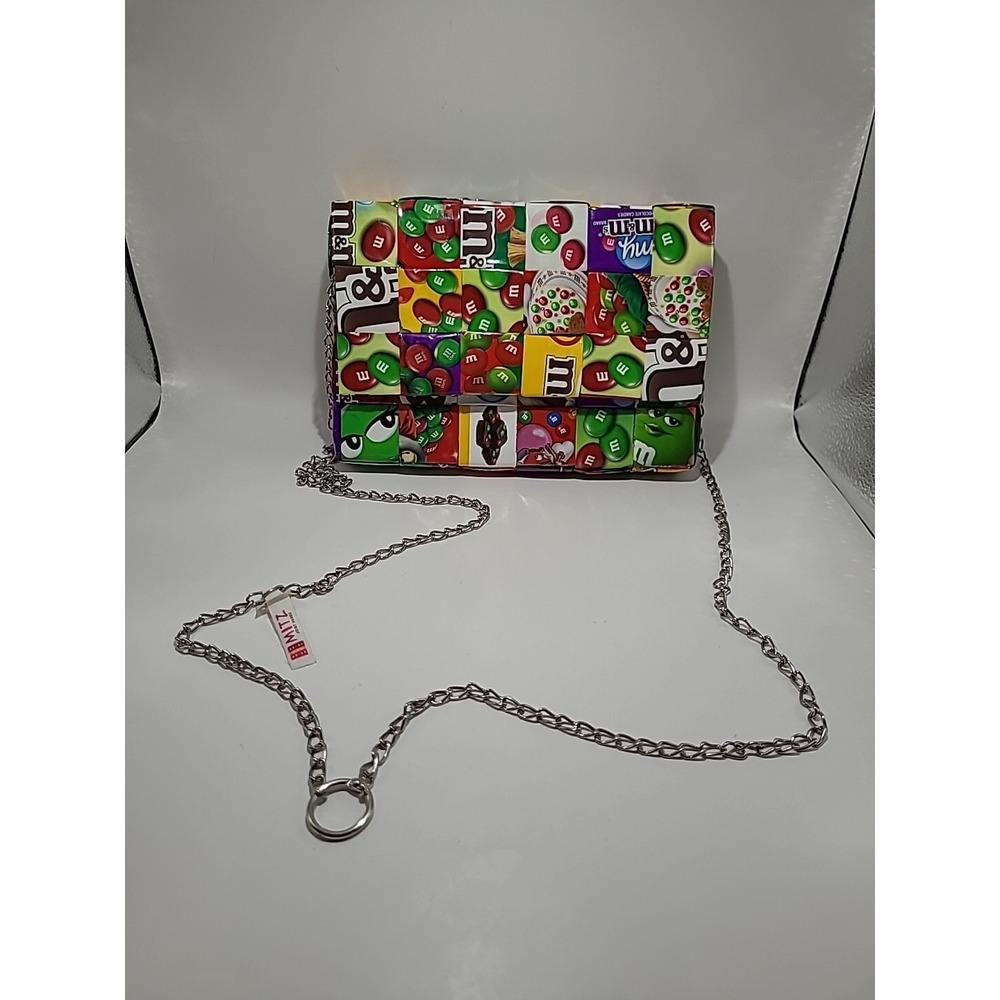 MITZ Rare M&M's World‎ Handmade Crossbody Handbag With Chain